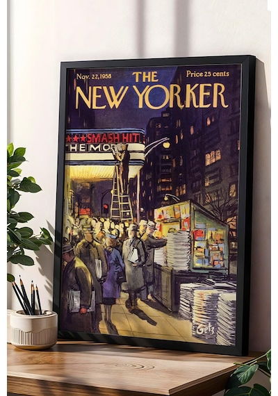 The New Yorker Çerçeveli Tablo November 22 1958
