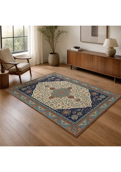 Kartela Halı Sola Halı Jüt Taban Dokuma Halı - 120 X 180 Cm Çok Renkli