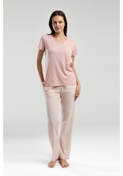 Pierre Cardin Kadın Pembe Pijama Takımı Pc9011-s-v1 Pembe