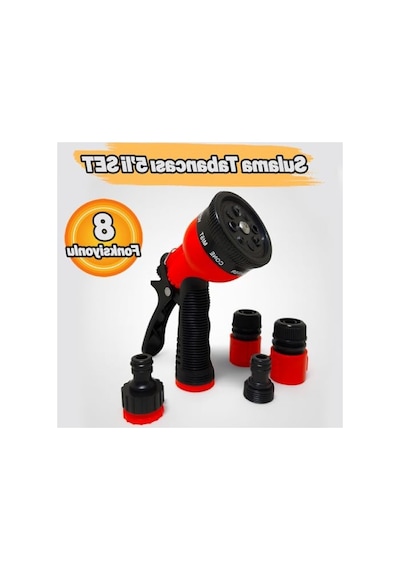 Ayarlanabilir 8 Fonksiyonlu Bahçe Sulama Tabancası