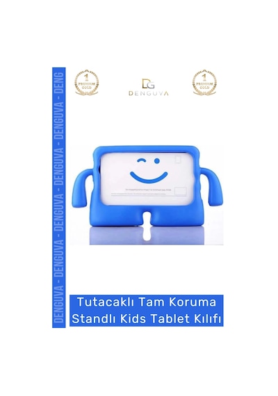 Özel Üretim Apple Ipad 7. 8. 9. Nesil 10.2 Inç Yumuşak Dokulu Tutacaklı Tam Koruma Standlı Kids Tablet Kılıfı