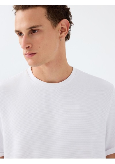 Loft Regular Fit Erkek Tshirt K.kol Lf2039564 Q1.v1 Beyaz
