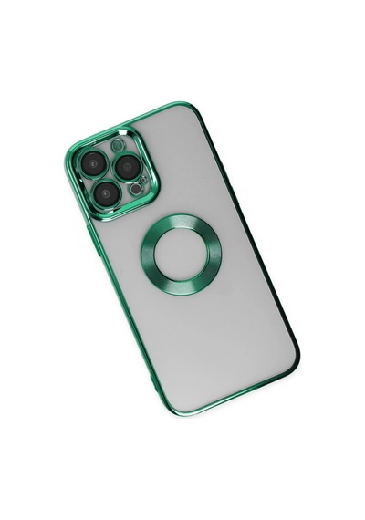 Apple Uyumlu iPhone 14 Pro Max Kılıf Slot Silikon Köknar Yeşili/