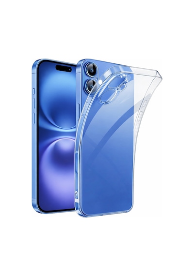 Apple iPhone 16 Uyumlu Kılıf Şeffaf Kamera Korumalı 3d
