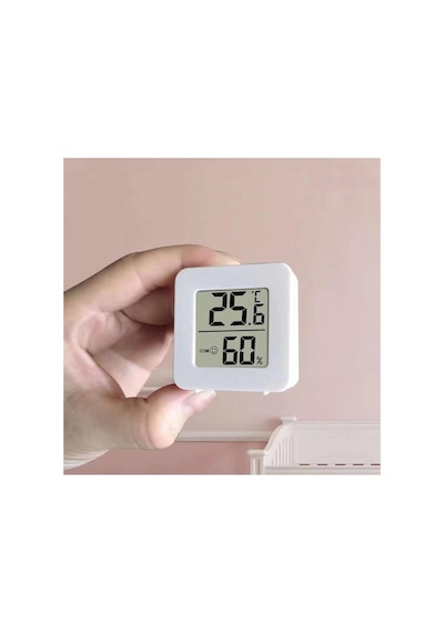 Alkatronik 45mm Mini Nem Sıcaklık Ölçer Hava Durumu Isı Gösterge Dijital Ekran Termometre Ev Od