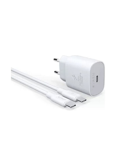 Syrox Pd25t Type-c Başlık Giriş Type-c Kablolu 25w 3.0 Amper Pd Ev Şarj Aleti Seti