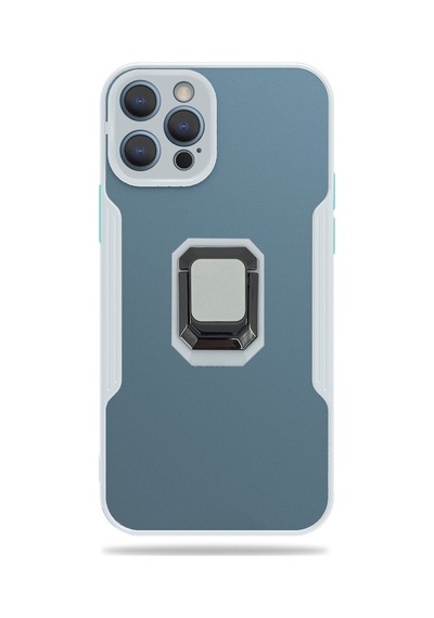 Nettech Apple  Uyumlu  iPhone 12 Pro Platin Yüzüklü Arka Koruma