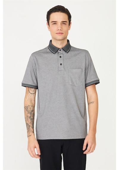 Siyah/beyaz Polo Yaka T-shirt Siyah/beyaz