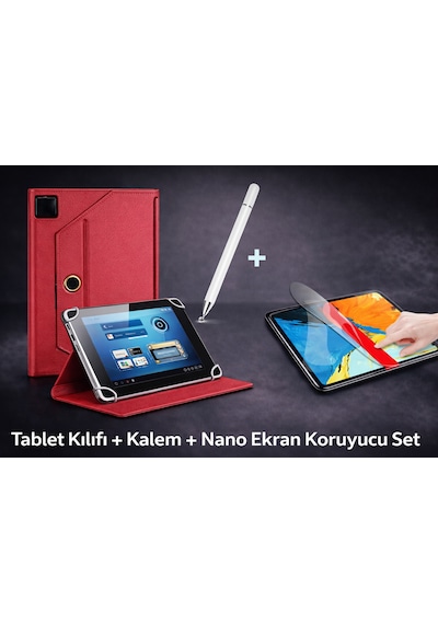 Xiaomi Pad 7 11.2" Uyumlu Tablet Kılıfı Ekran Koruyucu Kalem Kapaklı Kılıf