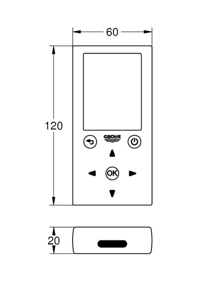 Grohe Fotoselli Ürünler Için Uzaktan Kumanda Beyaz - 36407001