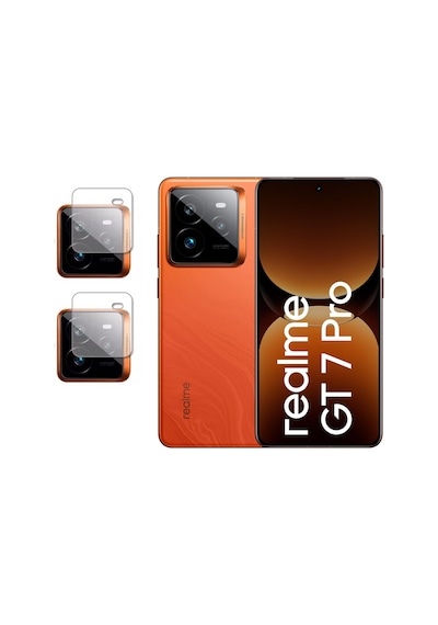 Realme Gt 7 Pro Esnek Nano Kamera Lens Koruyucu 2 Adet Şeffaf