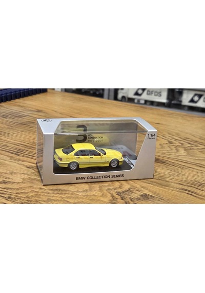 1/64 Bmw E36 Sarı - Collector Edition 50 Years Bmw 3 Series