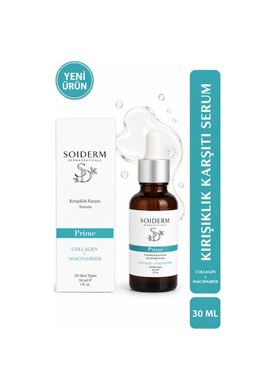 Soiderm Prime Kırışıklık Karşıtı Serum Kolajen + Niacinamide