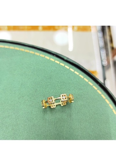 Oriental Kuyumculuk Jewellery Küp Küp Kare Tam Tur Gold Gümüş Yüzük Gold