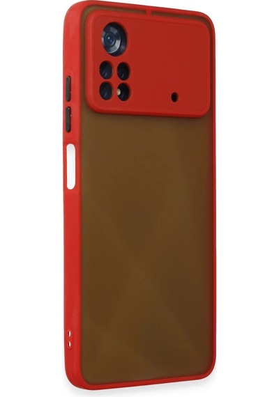 Cosmotex Newface Xiaomi Poco X4 Pro 5g Kılıf Montreal Silikon Kapak - Kırmızı