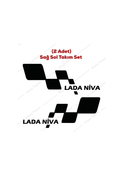 Lada Niva Sticker Lada Niva Kapı Altı Sticker Niva Oto Sticker