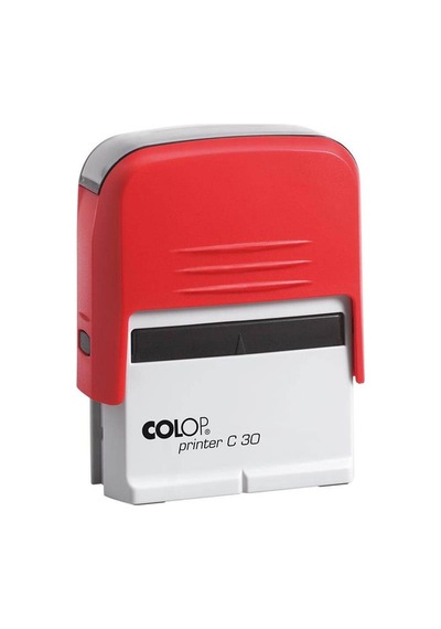 Colop Prınter C30 Kırmızı Kasa Siyah Keçe - 18 x 47 MM