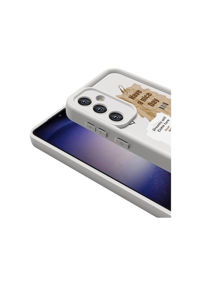 Zore Galaxy S24 Kılıf Kamera Korumalı Baskılı Arka Yüzey Ogaa Klas Kapak - Siyah