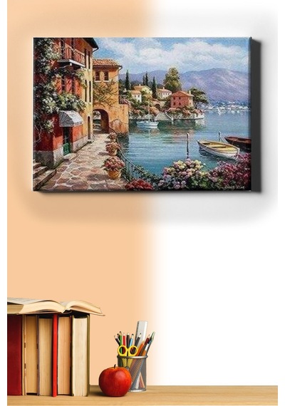 Webstyle Sayılarla Boyama Seti Kasnaklı Yalı Sahili 60 X 75 Cm