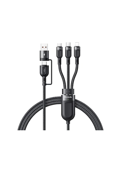 Ca-8800 100w 3in2 Pd Hızlı Data-şarj Kablosu 6a 1.2m - Siyah Standart