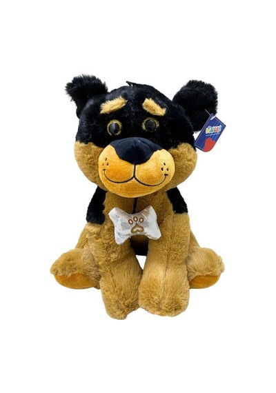 32 Cm Oturan Pelüş Köpek 9277 Gri