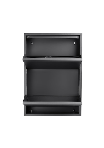 Kaser Metal 2'li Metal Ayakkabılık Antrasit