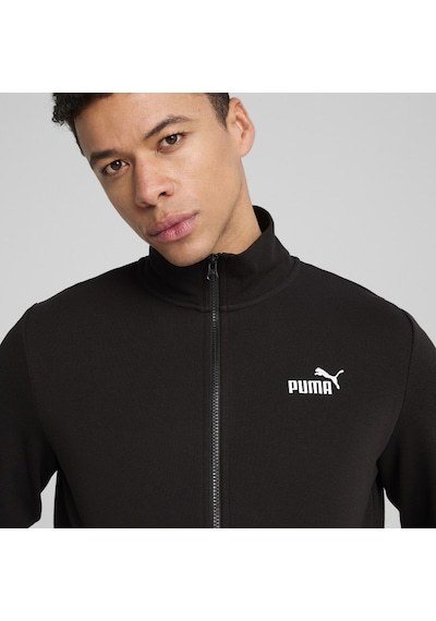 Puma Essentials No 1 Logo Track Erkek Siyah Dik Yaka Ceket Siyah