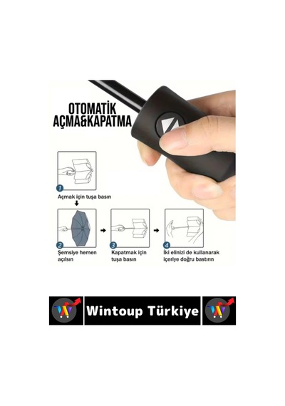 Kompakt Çanta Boy Seyahat Tipi Dayanıklı Otomatik Açma Kapama Güçlendirilmiş 8 Telli Kılıflı Şemsiye Çok Renkli