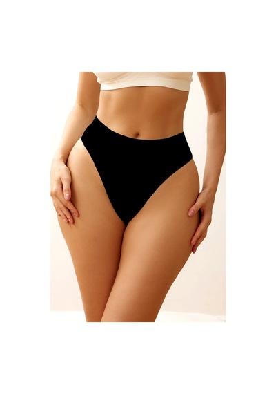 Navelli Model Seamless Beli Lastikli Rahat Tanga Külot Siyah Renk Siyah