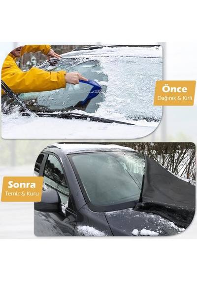 Haegs Buz Ve Kar Önleyici Araç Ön Cam Örtüsü Brandası / Ağır Hizmet Tipi 600d Oxford Kumaş / Arabalar, Suv Lar Diğer