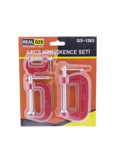 3 Parça C Tipi Mengene Seti İşkence Aleti Hobi İşkence Bayi Depom