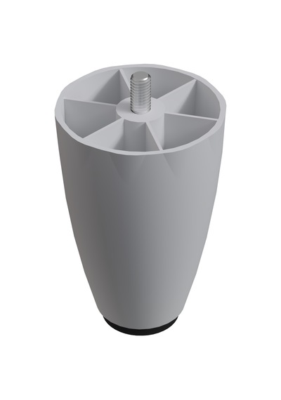 Cateksss 10 Cm 3/8 Kalın Diş Beyaz Plastik Mobilya Yükseltici Koltuk Kanepe Armut Ayağı Ayakları - 35 Li Paket