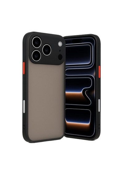 Apple Uyumlu - iPhone 17 Pro Max Kılıf Montreal Silikon Kapak - Siyah