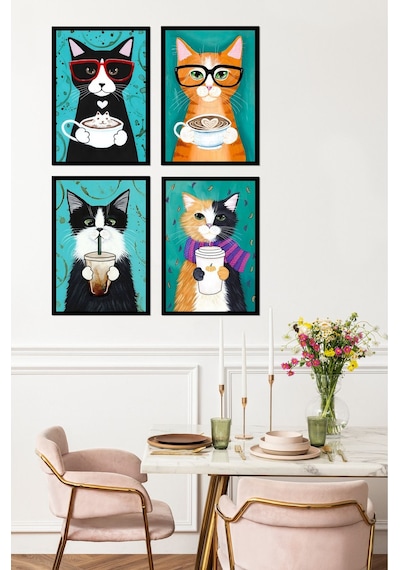 Dekorize Mdf 4 Parça Çerçeve Görünümlü Kediler Tablo Seti Çerçeve Görünümlü 30 X 21 8692016028721 Dekorize Mdf 4 Parça Çerçeve Görünümlü Kediler Tablo Seti Çerçeve Görünümlü 30 X 21 8692016028721