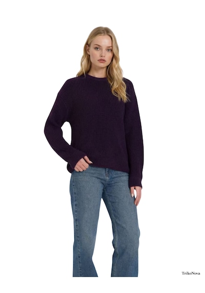Trikonova Oversize Triko Kazak Mor
