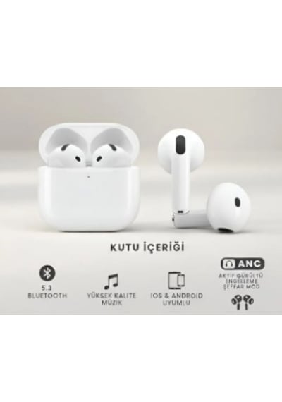 Aurıs Ars-air4 Anc Aktif Gürültü Engellemeli Kablosuz Bluetooth Kulaklık - Gelişmiş Anc Teknolojisi