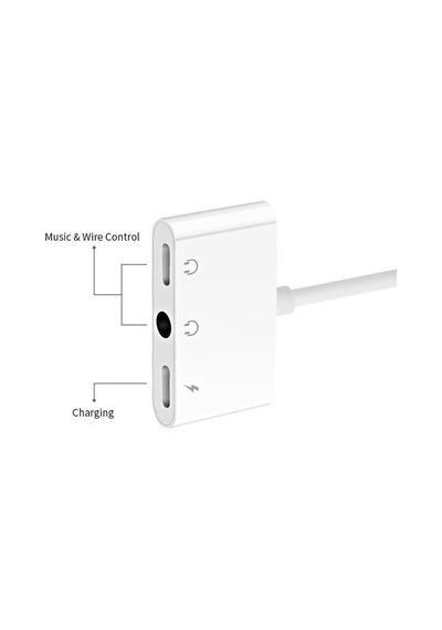 Lunatic 5647 Lightning Kulaklık Şarj Çoklayıcı Çevirici Dönüştürücü Adaptör