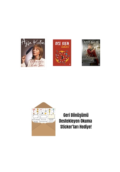 Kalemimle Kırk Sene Ciltli + Taksiii + Hayal + Okuma Sticker'ları