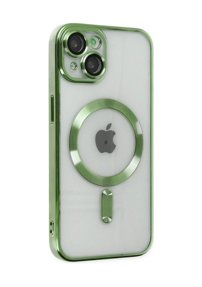 Apple İphone 14 Plus Kılıf Kross Magneticsafe Kapak - Koyu Yeşil Çok Renkli