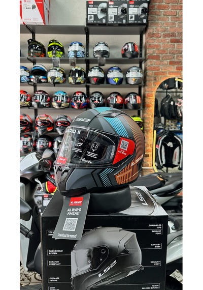 Rapıd 2 Extra Mat Gri-neon Turuncu Kask Mat Gri Neon Turuncu