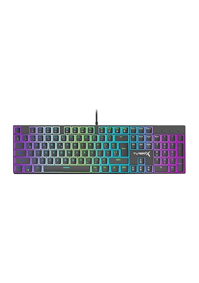 Turbox Tr-mk10pd Rgb Siyah Makro Bilek Destekli Blue Switch Kablolu Mekanik Rainbow Gaming Klavye