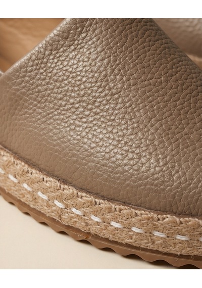 Futsishoes Lucıa Vizon Hakiki Deri Dikiş Detaylı Kadın Espadril