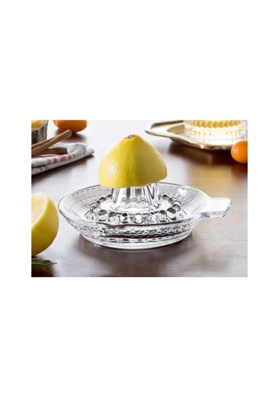 Özel Üretim Yemek Hazırlığı İkramlık Sunum Ürünü Cam Limon Sıkacağı Çok Renkli