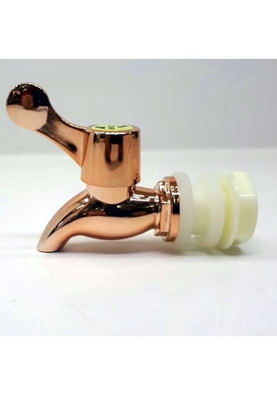 Cam Damacana Yedek Musluk Cam Sebil Musluğu Rose Gold - Çevirmeli Bakır Musluk+Conta