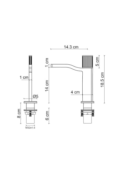 Fontana FA-7011 Lavabo Bataryası Krom