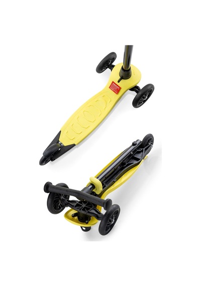 Wellgro Turbo 3 Tekerli Yükseklik Ayarlı Scooter, Sarı Sarı