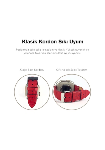 Dxl El Yapımı Hakiki Deri Kutulu Apple Uyumlu  Watch Kordon 38mm 40mm 41mm Watch  Ultra Kayış