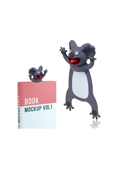 Sevimli Koala Kitap Ayracı Gri
