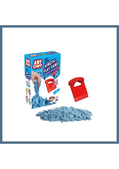 Buradabulabilirsin 03686 Nessiworld Aksesuarlı Mavi Kinetik Oyun Kumu 500 Gr Bbz