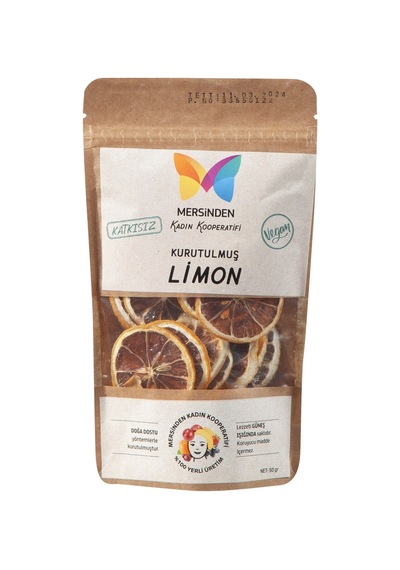 Mersinden Kurutulmuş Limon 50 Gr - Doğal Atıştırmalık Ve Çaylık 4'li Avantaj Paketi - 4 Adet Tarı